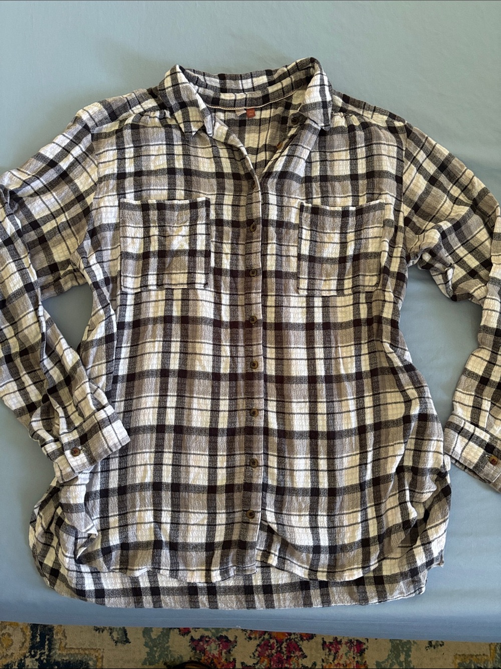 Pilcro- Hadley Relaxed Button down top- size XL